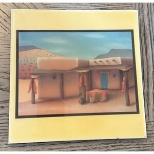 ROBERT ARNOLD Native American Southwestern Ceramic Tile Art 8x8 Inch